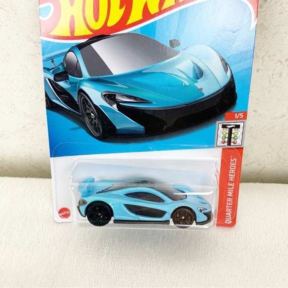Hot Wheels McLaren P1 Light Blue 165/250 Quarter Mile Heroes 2021 Mattel - Picture 3 of 7